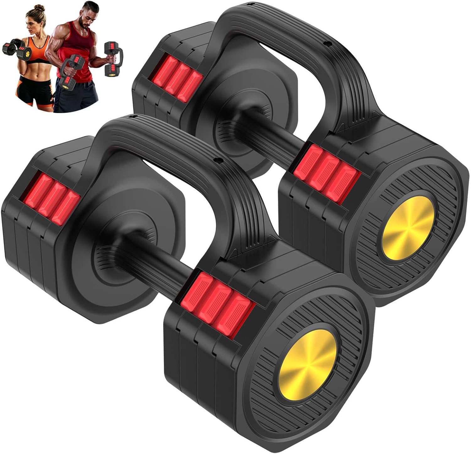 Dumbbell Set - Conjunto de Halteres Ajustáveis de 5-20,5