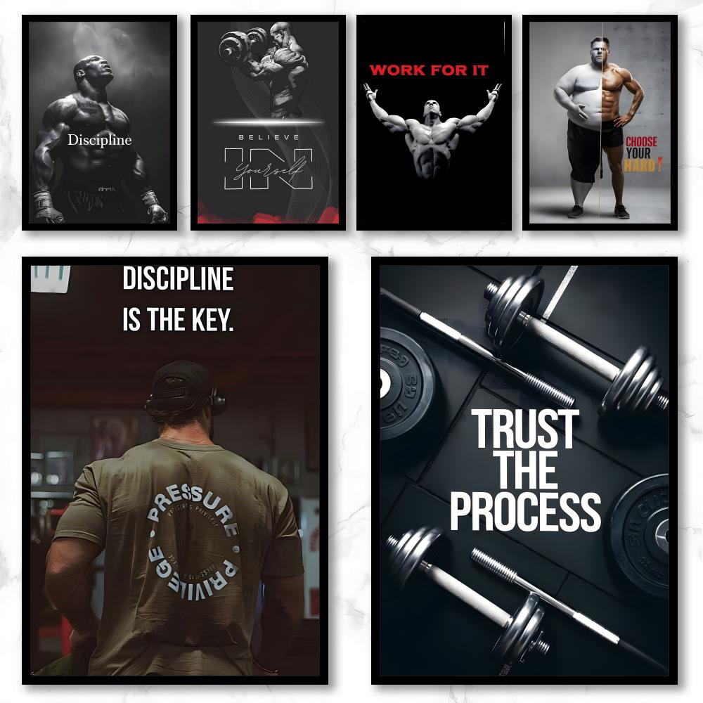 Pôster de motivação para fitne - Sports Equipment Poster avaliação e preço
